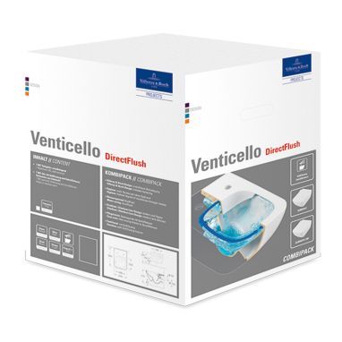 VILLEROY&BOCH Унитаз подвесной с сиденьем slow-closing Venticello (4611RS01)