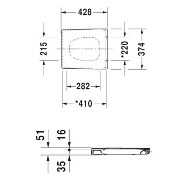 DURAVIT Сиденье с крышкой для унитаза soft-close Vero (0067690000)