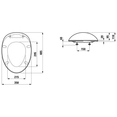LAUFEN Сидение для унитаза Soft-Close ALESSI ONE (H8929710000001)