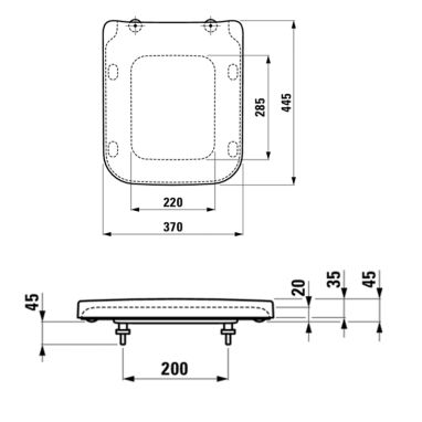 LAUFEN Сидение с крышкой slow-closing Pro S (H8919610000001)