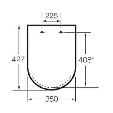ROCA Сидение для унитаза GAP Rimless (A801732004)