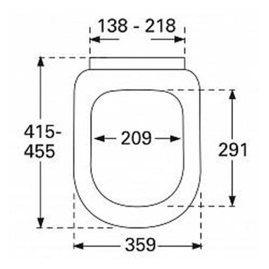VILLEROY&BOCH Сиденье с крышкой для унитаза soft-closing Subway (9M55S101)