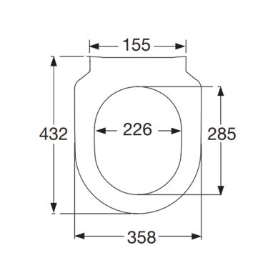 VILLEROY&BOCH Сиденье с крышкой slow-closing Subway SlimSeat (9M65S101)