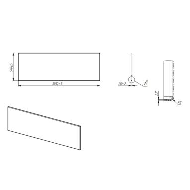 AM.PM Панель фронтальная для ванны Spirit W72UA-160-070W-P