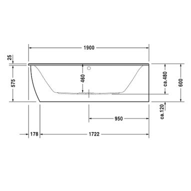 DURAVIT Ванна акриловая DARLING NEW (700247000000000)