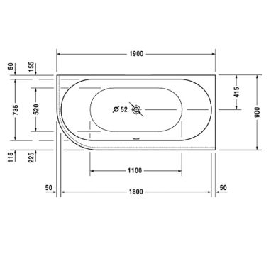 DURAVIT Ванна акриловая DARLING NEW (700247000000000)