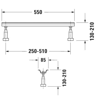 DURAVIT Ножки для ванны 790100000000000