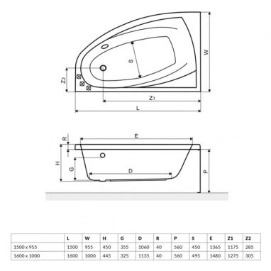 EXCELLENT Ванна акриловая Aquaria Comfort (WAEX.AQL16WH)