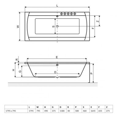 EXCELLENT Ванна акриловая Aquaria Lux (WAEX.AQU18WH)