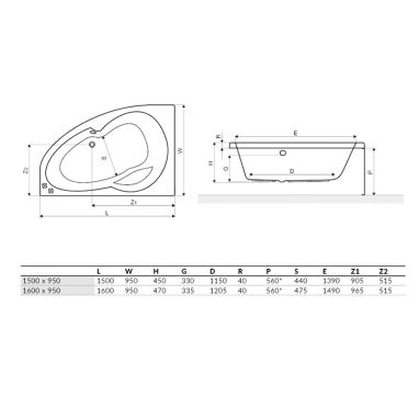 EXCELLENT Ванна акриловая Newa Plus (WAEX.NEL15WH)