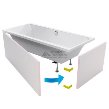EXCELLENT Панель для ванн Flex System OBEX.P.18X85WH
