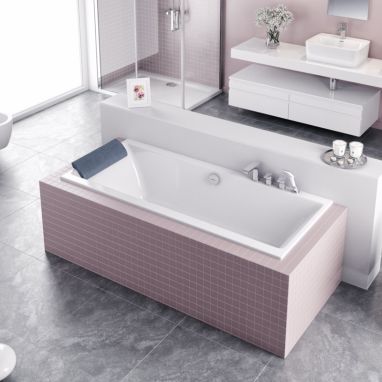 EXCELLENT Ванна акриловая Pryzmat Slim (WAEX.PRY17WHS-BN)