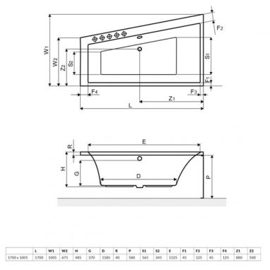 EXCELLENT Ванна акриловая Sfera (WAEX.SFL17WH)