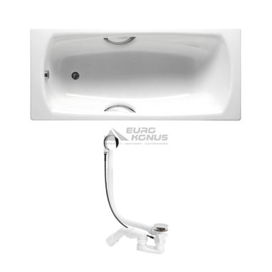 ROCA Ванна стальная Swing + Сифон-автомат для ванны VIEGA Simplex (A220070001+285357)