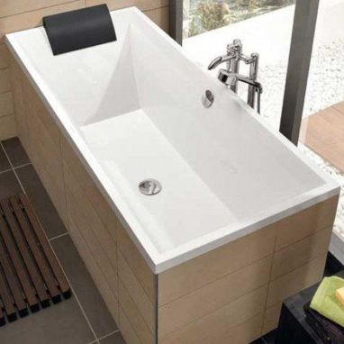 VILLEROY&BOCH Ванна квариловая + ножки Squaro Slim (UBQ170SQS2V-01)