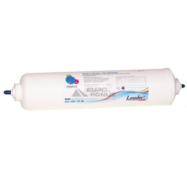 LEADER Картридж угольный для постфильтрации In-Line GAC+KDF-12x2,5-QC (LGACKDF-12L-QC)